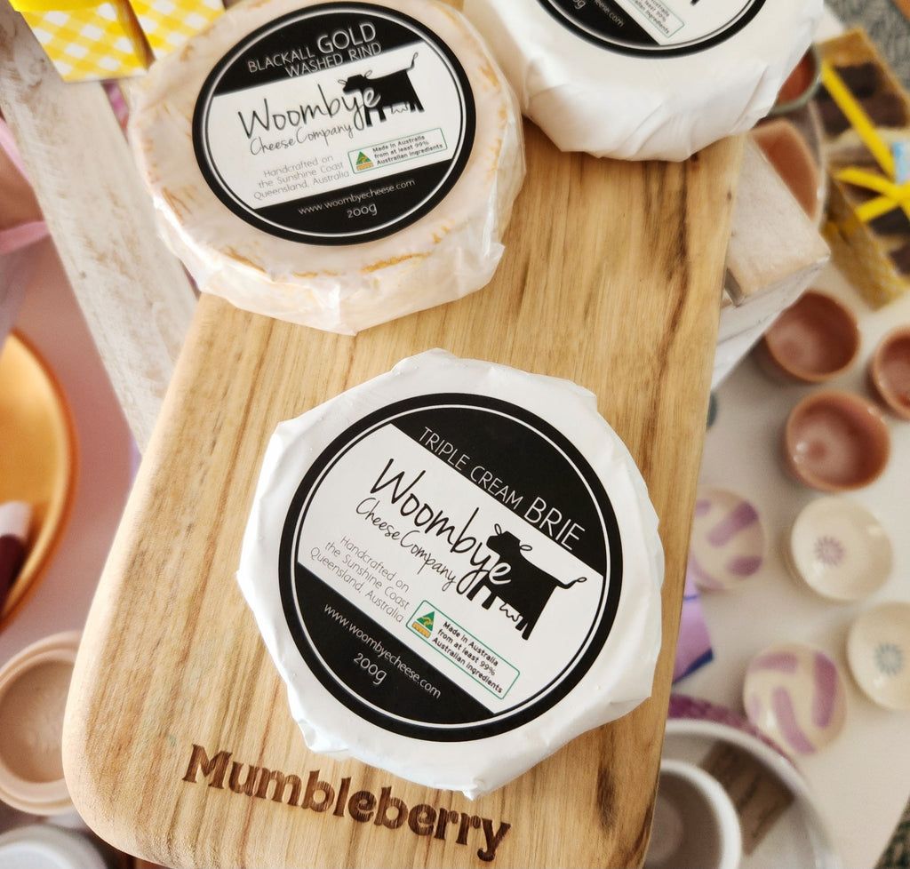 Woombye Cheese Company - Triple Cream Brie 200g - Mumbleberry 9348110000031 From the Fridge