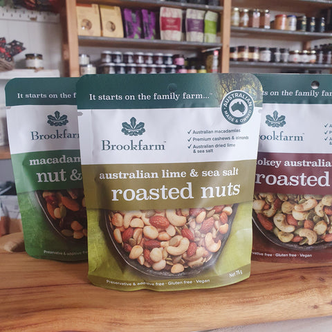 Brookfarm Mixed Nuts Brisbane Stockist Roasted Nuts local Australian Independent Business Lime and sea saly roasted nuts