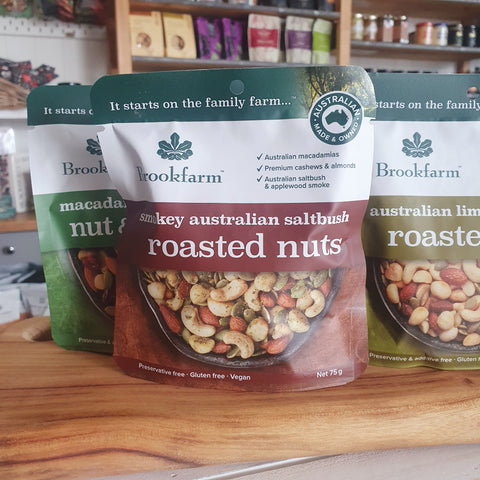 Brookfarm Mixed Nuts Brisbane Stockist Roasted Nuts local Australian Independent Business Smokey SaltBush nuts