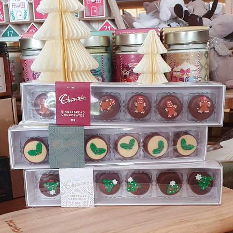 Christmas Treats Puddings Chocolate Santa Tree Gingerbread Brisbane Local Mumbleberry Dessert Sweets Gift Foodie Food 