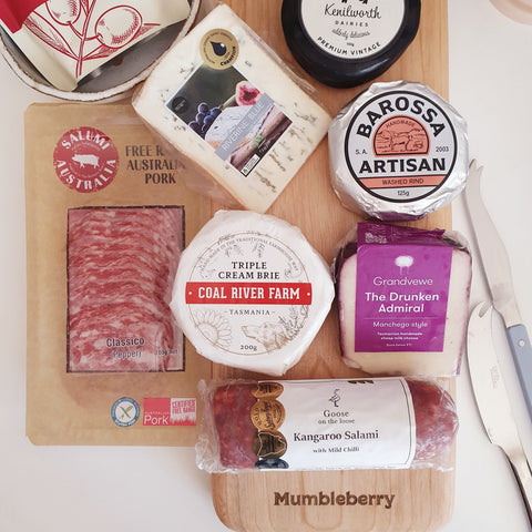 Cold Hamper Delivery Brisbane Local Gift Delivery Gourmet Cheese Cured Meats Charcuterie Board 