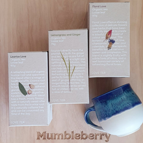 Love Tea Herbal Tea Licorice Tea Floral Tea Organic Tea Fair Trade Tea Brisbane Hampers Brisbane Gifting 