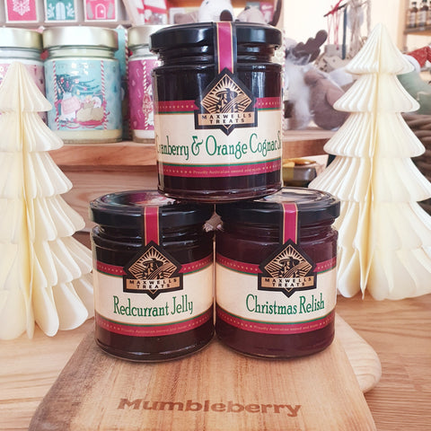 Cranberry Orange Cognac Sauce Redcurrant Jelly Christmas Relish Brisbane Family Owned Local Food Maxwell Treats