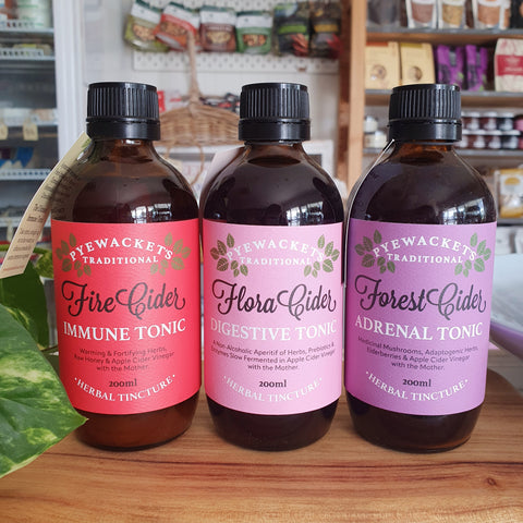 Pyewackets Natural Tonics Apple Cider Vinegar Immune Digestive Adrenal Support Brisbane Local 
