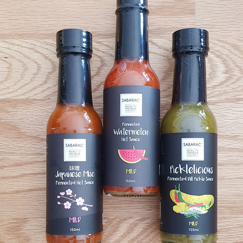 Sabarac Hot Sauce Karamiso Watermelon Scoval Award Winning Reap What You Sow Hot Medium Mild Chili 