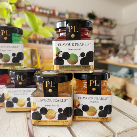 Native Australian Fruit Flavoured Pearls Salads Chef at home Brisbane Hand crafted local produce indigenous Culinary cooking something special elevate your meal 