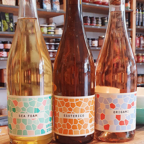 Unico Zelo Wines Australian Wine Brisbane Esoterico Origami Sea Foam Pet Nat Skin Contact Rose Providore B-Corp Business Independent Local Small Batch Jungle Truffle Hound Lemoncello Spritz
