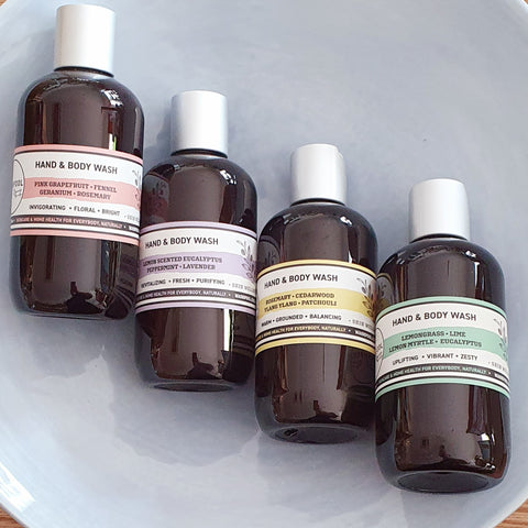 Regional Australian Producer Self Love Self Care Hand and Body Wash Refreshing Natural Eco Friendly Local Independent Essential Oils Vibrant Zesty Balancing Brisbane Day Spa Home Bath 