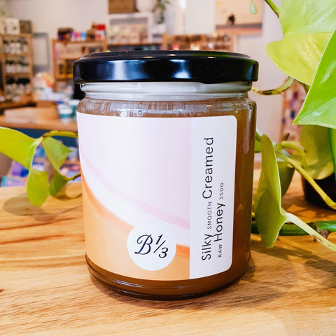 Bee 1/3 - Creamed Honey - Mumbleberry 9349913000341 Jams & Honey