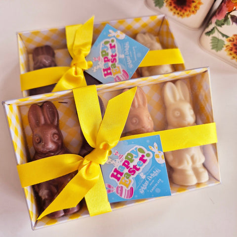 Belgian Delights - Easter Bunnies (4pc) - Mumbleberry 9326297000297 Easter