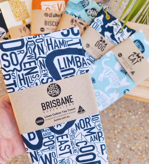 Burbia - Tea Towel - Mumbleberry 14495 Home & Keepsakes