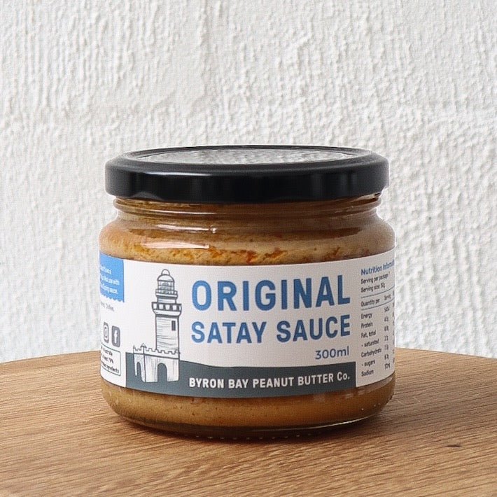 Byron Bay Peanut Butter Co. - Satay Sauce - Mumbleberry 9350936000102 Sauces, Relish & Pickles