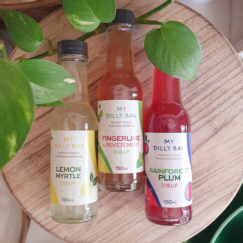 Indigenous owned business bush tucker bush medicine Soda syrups dry no alcohol mixers brisbane meanjin Gifting 