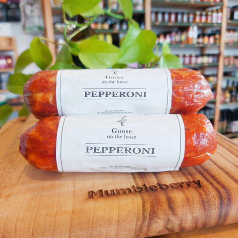 Goose on the Loose - Pepperoni - Mumbleberry 9356738000395 From the Fridge