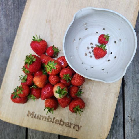 Lucy Jane Ceramics - Berry Colander / Bowl - Mumbleberry 17447 Home & Keepsakes