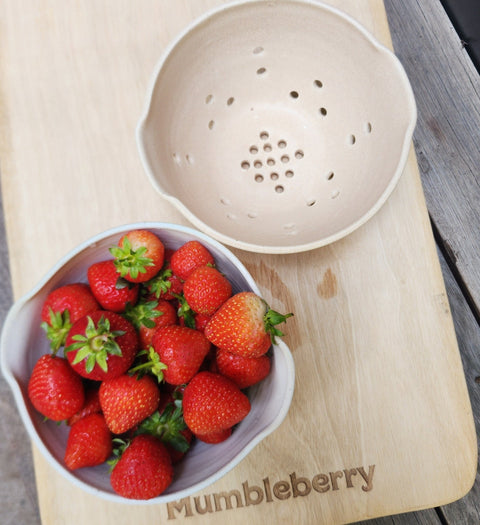Lucy Jane Ceramics - Berry Colander / Bowl - Mumbleberry 17447 Home & Keepsakes