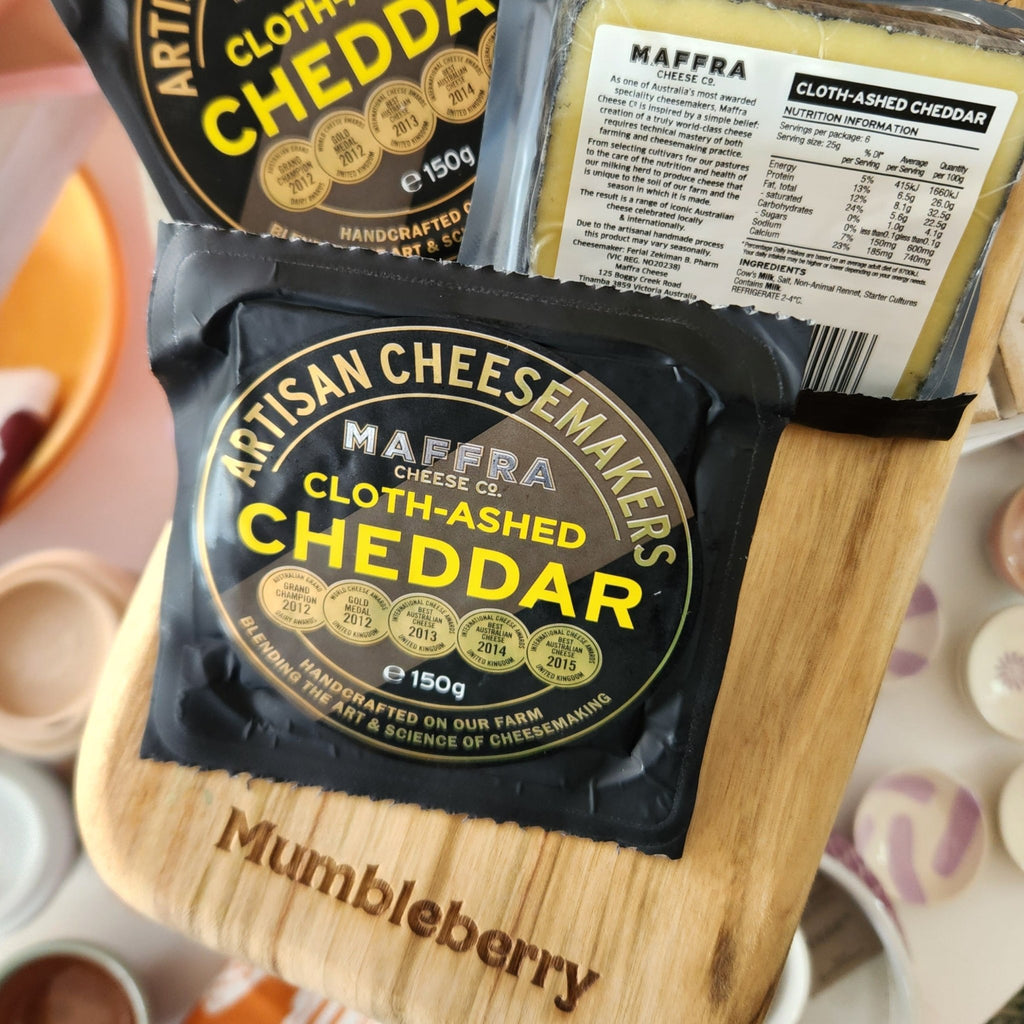 Maffra Cheese Co. - Cloth-Aged Cheddar - Mumbleberry 9326819000316 From the Fridge