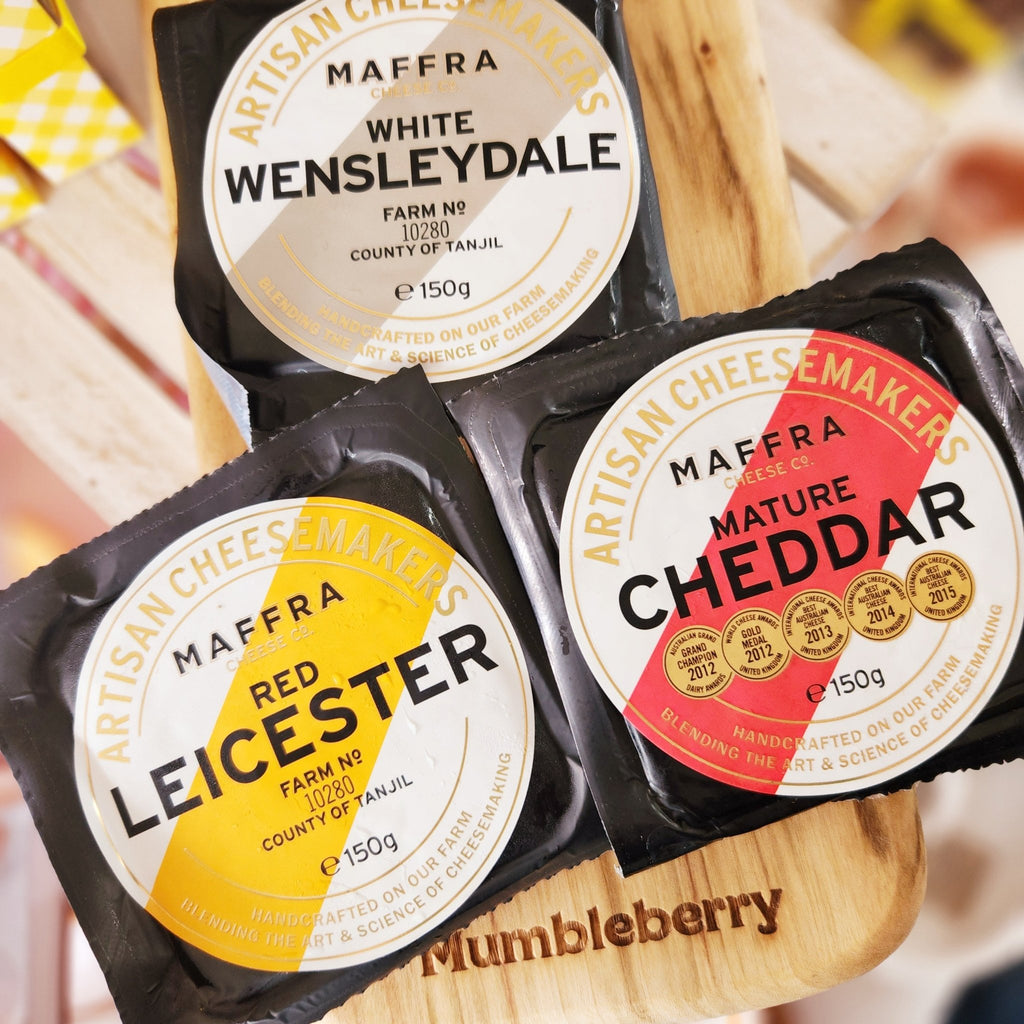 Maffra Cheese Co. - Mature Cheddar & UK Territorials - Mumbleberry 9326819000231 From the Fridge