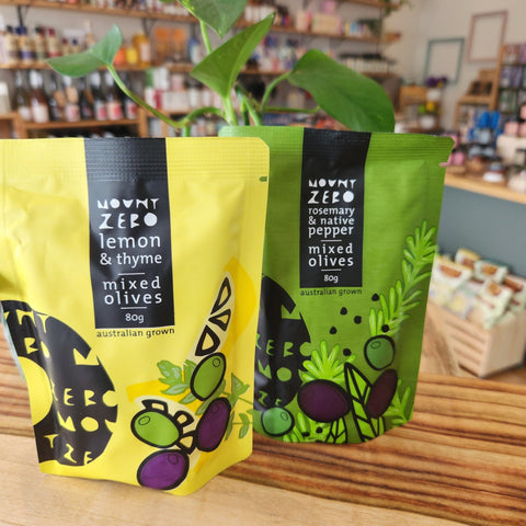 Mt Zero Olives - Olive Pouches - Mumbleberry 9327013009174 Crackers & Cheese Accompaniments