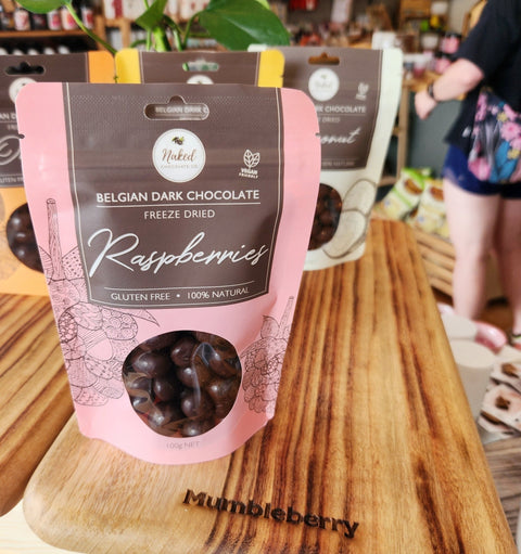 Naked Chocolates - Dark Chocolate - Mumbleberry 735850180380 Chocolate & Sweets