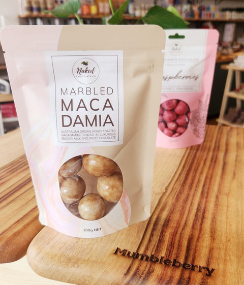 Naked Chocolates - White Chocolate - Mumbleberry 754590226424 Chocolate & Sweets