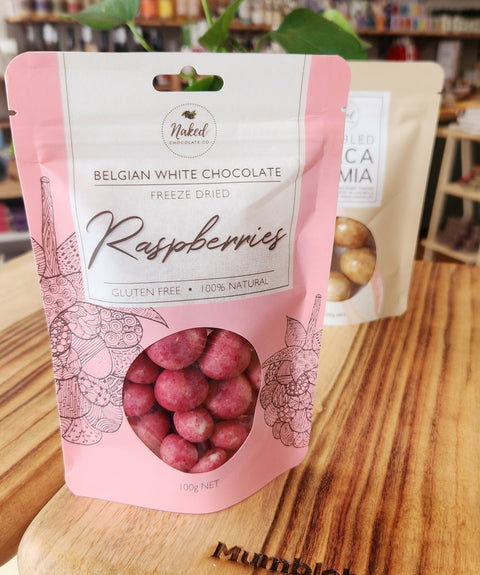 Naked Chocolates - White Chocolate - Mumbleberry 806809681552 Chocolate & Sweets