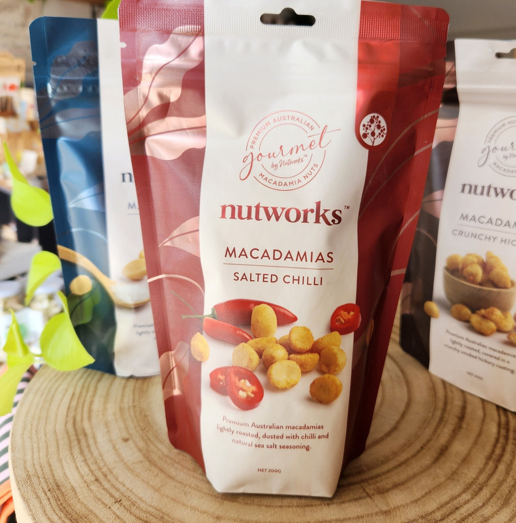 Nutworks - Macadamias 200g - Mumbleberry 9332129034101 Nuts, Popcorn & Crisps