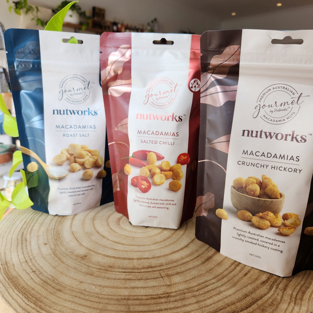 Nutworks - Macadamias 200g - Mumbleberry 9332129036020 Nuts, Popcorn & Crisps