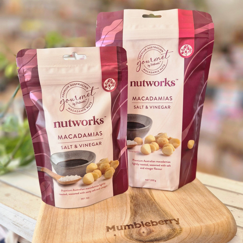 Nutworks - Macadamias 200g - Mumbleberry 9332129036020 Nuts, Popcorn & Crisps