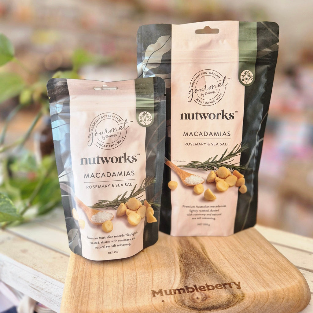 Nutworks - Macadamias 75g - Mumbleberry 9332129021965 Nuts, Popcorn & Crisps