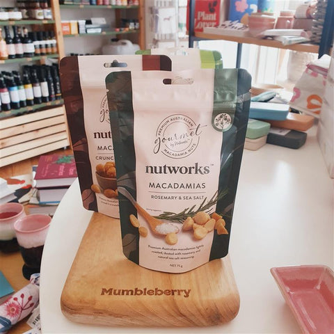 Nutworks - Macadamias 75g - Mumbleberry 9332129021965 Nuts, Popcorn & Crisps