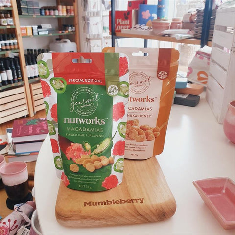 Nutworks - Macadamias 75g - Mumbleberry 9332129034798 Nuts, Popcorn & Crisps
