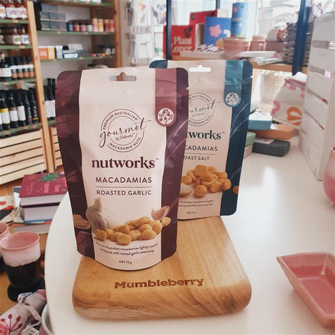Nutworks - Macadamias 75g - Mumbleberry 9332129035979 Nuts, Popcorn & Crisps