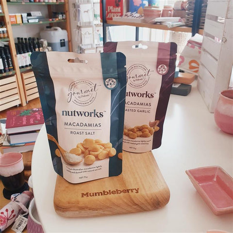 Nutworks - Macadamias 75g - Mumbleberry 9332129038154 Nuts, Popcorn & Crisps
