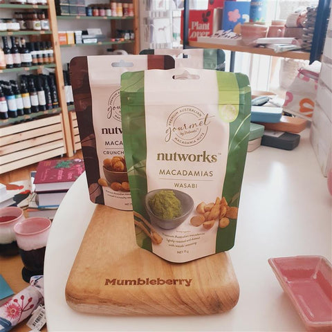 Nutworks - Macadamias 75g - Mumbleberry 9332129038208 Nuts, Popcorn & Crisps