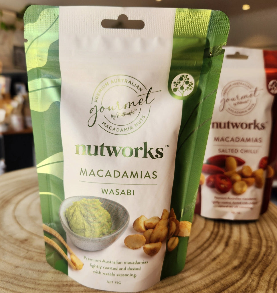 Nutworks - Macadamias 75g - Mumbleberry 9332129038208 Nuts, Popcorn & Crisps