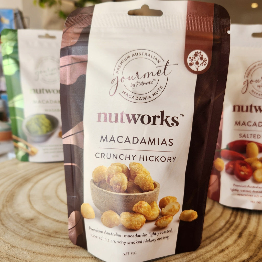 Nutworks - Macadamias 75g - Mumbleberry 9332129038314 Nuts, Popcorn & Crisps