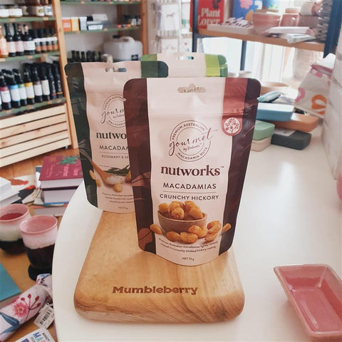 Nutworks - Macadamias 75g - Mumbleberry 9332129038314 Nuts, Popcorn & Crisps