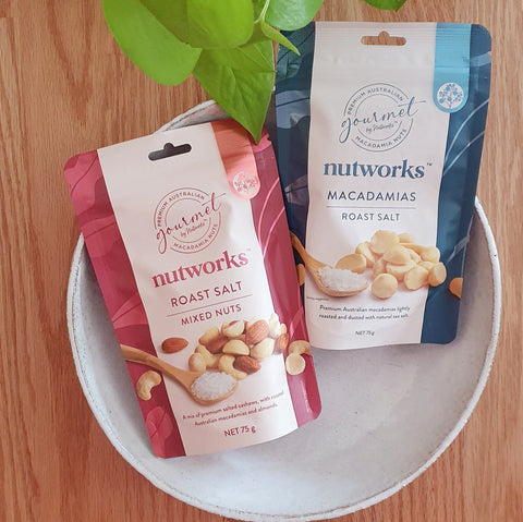 Nutworks Brisbane Foodie Macadamia nuts salt chilli snacks gourmet 