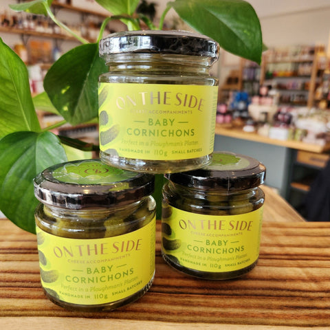 On the Side - Cornichons 110g - Mumbleberry 9359378000039 Sauces, Relish & Pickles