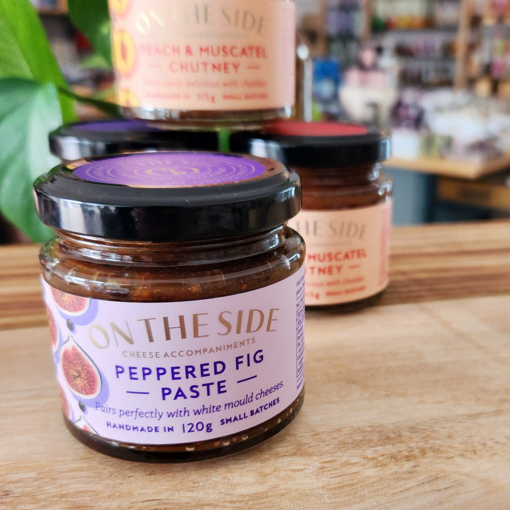 On the Side - Peppered Fig Paste - Mumbleberry 9359378000022 Crackers & Cheese Accompaniments
