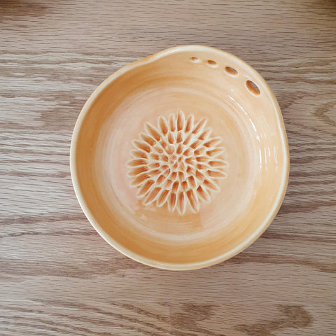 Garlic Mincer Ginger Grater Herb Stripper Handmade Pottery Brisbane Gifting Hampers Local Independent Artisan Crafted Clay Create
