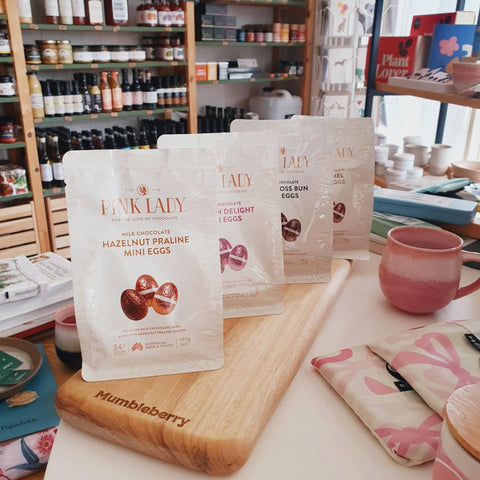 Pink Lady - Mini Eggs with filling (180g) - Mumbleberry 9310477349931 Easter