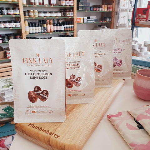Pink Lady - Mini Eggs with filling (180g) - Mumbleberry 9310477349948 Easter