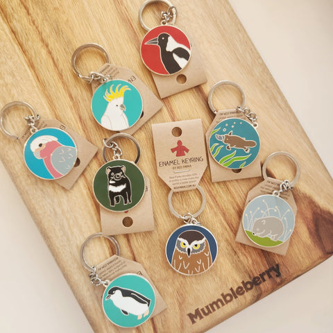 Red Parka - Keyring - Mumbleberry 757953276616 Home & Keepsakes