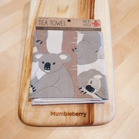 Red Parka - Tea Towel - Mumbleberry 757953277828 Home & Keepsakes