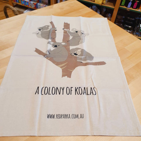 Red Parka - Tea Towel - Mumbleberry 757953277828 Home & Keepsakes