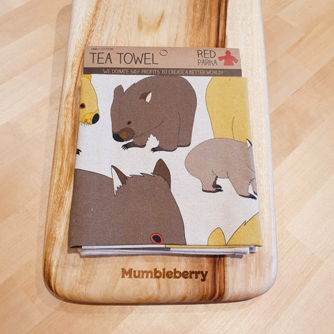 Red Parka - Tea Towel - Mumbleberry 757953278092 Home & Keepsakes