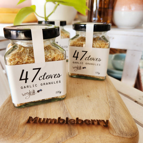 Weyhill Farm - '47 Cloves' Dehydrated Garlic - Mumbleberry 9369999079987 Pantry Staples