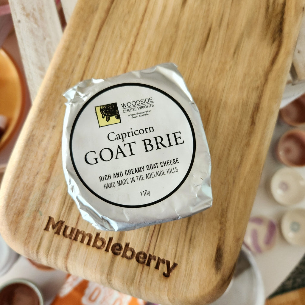 Woodside Cheese Wrights - Goat Brie 110g - Mumbleberry 9319093500108 From the Fridge
